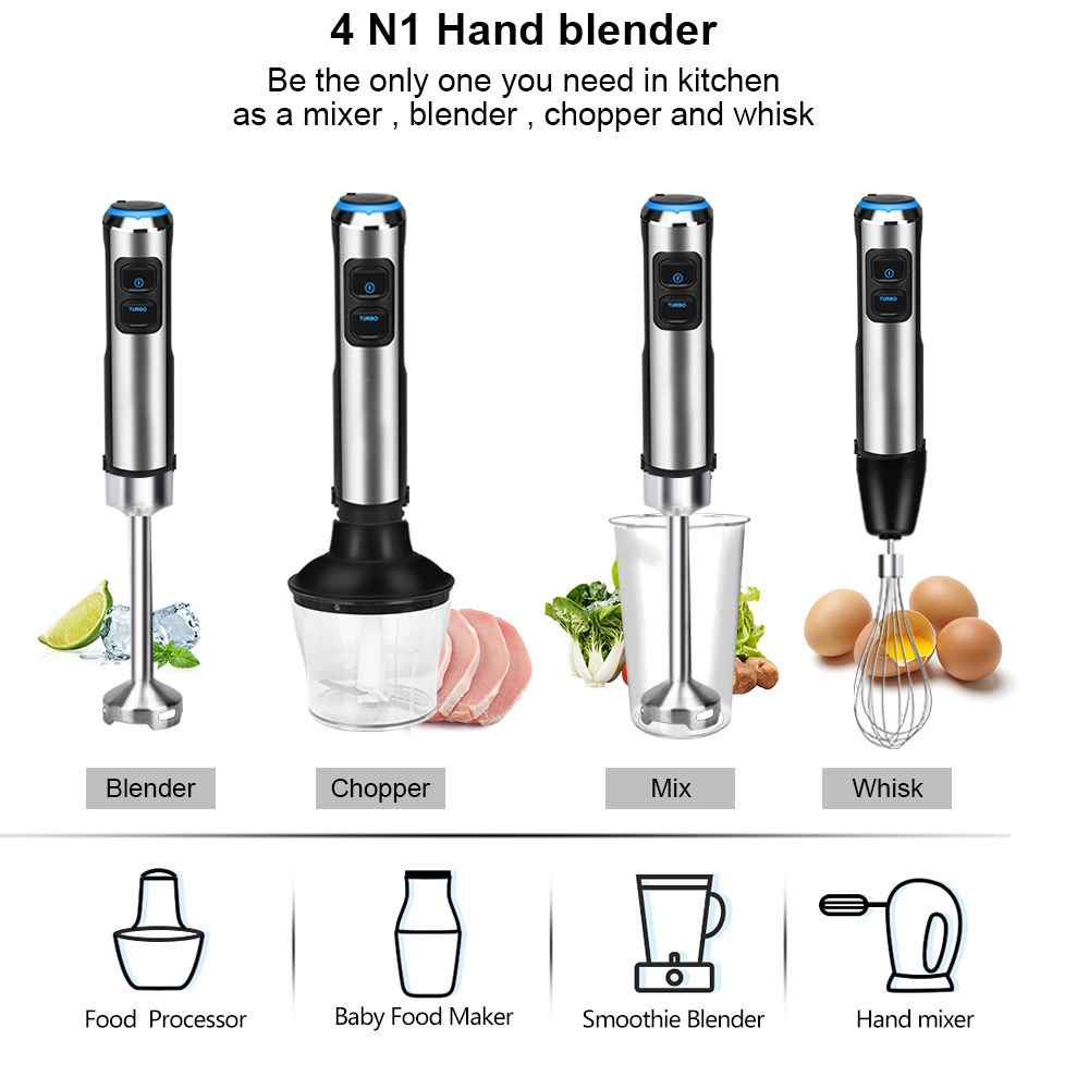 Batidora de mano 4 en 1 de alt - Blender High Power reseña y precio