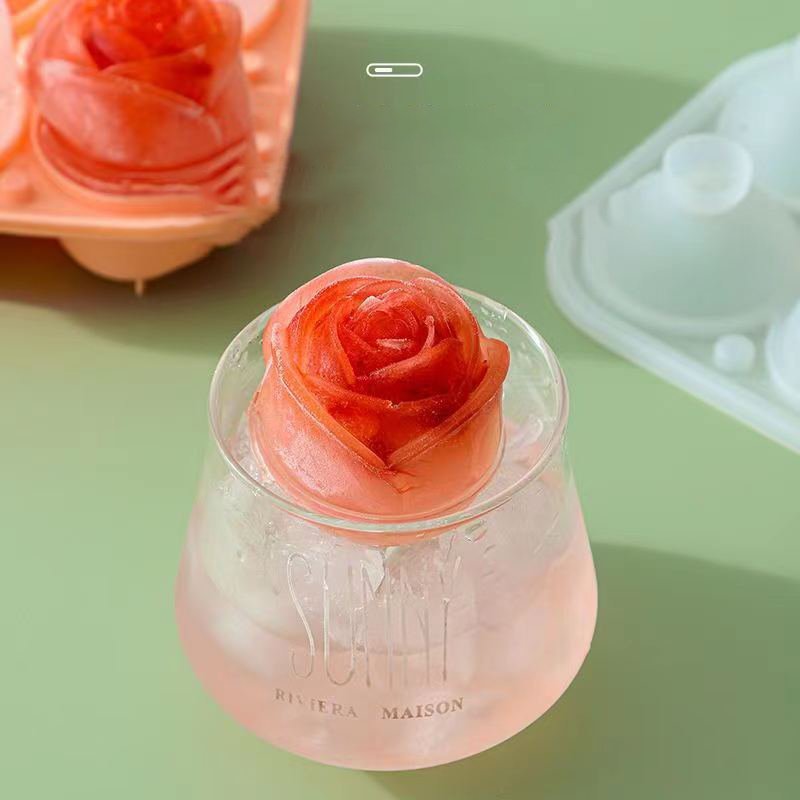 Moldes de hielo de rosas 3D, b - Kitchen Appliances Packages reseña y precio
