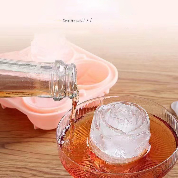 Moldes de hielo de rosas 3D, b - Kitchen Appliances Packages reseña y precio