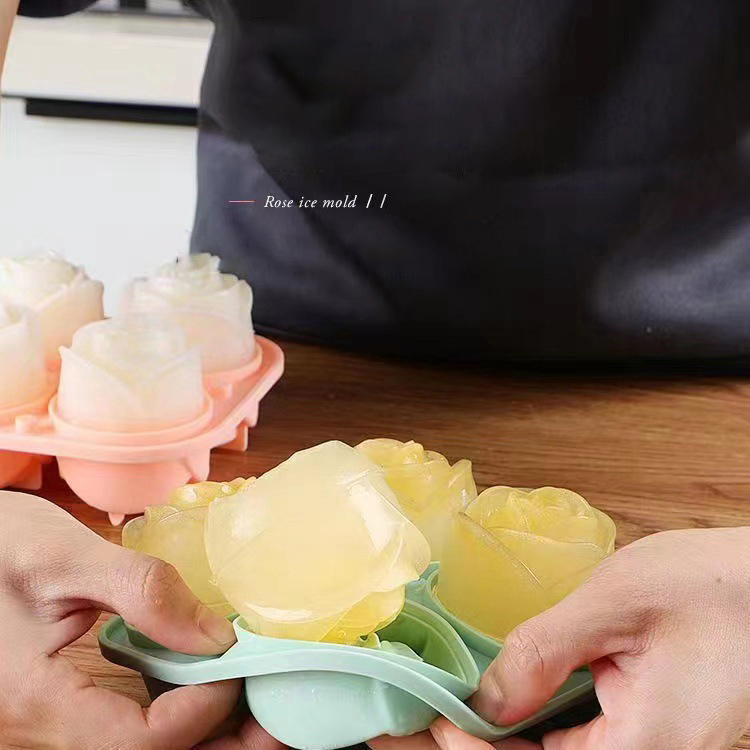 Moldes de hielo de rosas 3D, b - Kitchen Appliances Packages reseña y precio