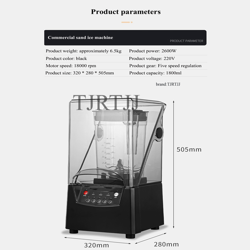 Licuadora Comercial de 2600W,  - Blender High Power reseña y precio